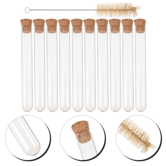 MLINS 10 PCS Scientific Experiment Tube Corks Mini Containers Miss