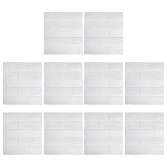 KONTONTY 3D Faux Brick Wall Panels Adhesive For Bar 10Set
