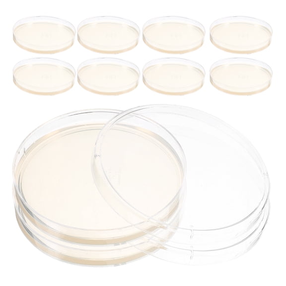 YUYUETIME 10Pcs Transparent Agar Plates for Laboratory Culture Storage and Science Experiment Supplies
