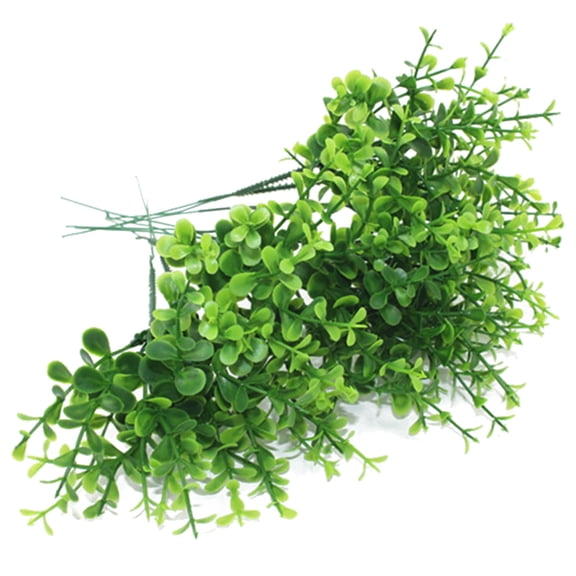 MLINS 10 Pcs Artificial Eucalyptus Plants Faux Greenery for Outdoor and Indoor Decoration, Realistic Fake Plants Set