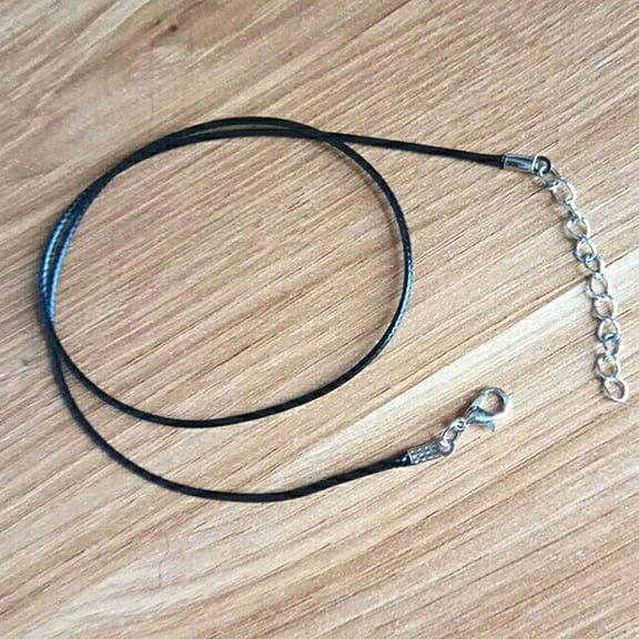 MLINS 10 Pcs Cable Wax Rope Necklace Stable Necklace Cord Size 1 Black