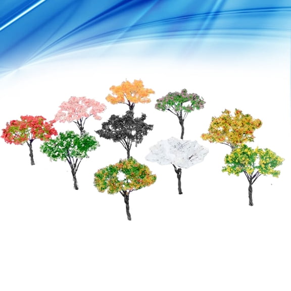 MLINS 10 Pcs Diorama Sandbox Model Tree Realistic Model Trees 6.5cm