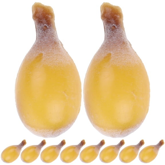 MLINS 10 Pcs Fake Food Fake Fruit Fruit String Model Child 16.50X14.00X12.50CM Yellow