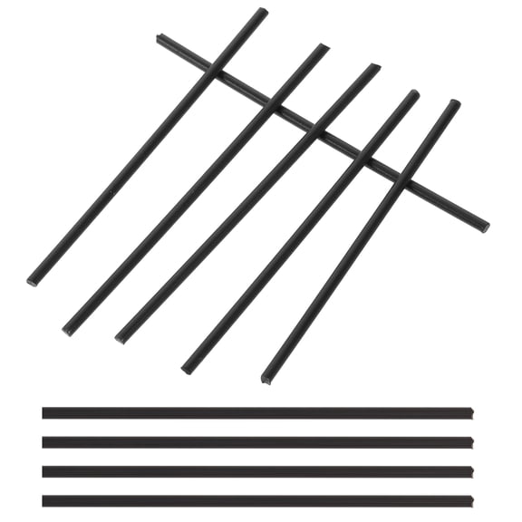 MLINS 10 Pcs Guitar Fretboard Sidetone 5.00X0.10X0.10CM Black