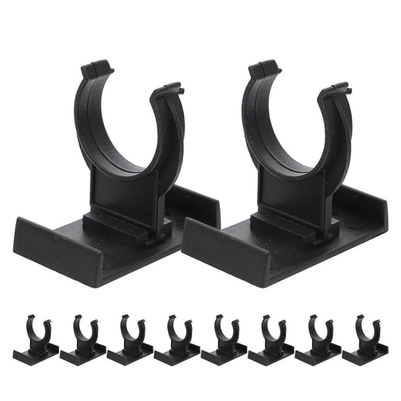 MLINS 10 Pcs Installation Plinth Toe Kick Clips Work Office Black