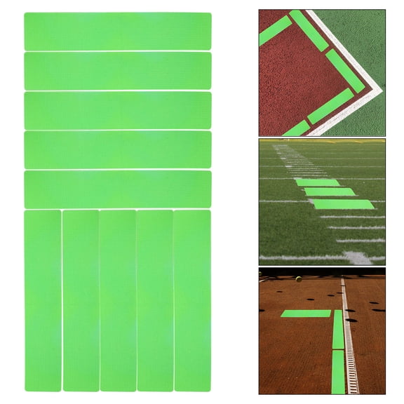 MLINS 10 Pcs Marking Landmark Mat Marker Child 35.00X7.00X0.20CM Green