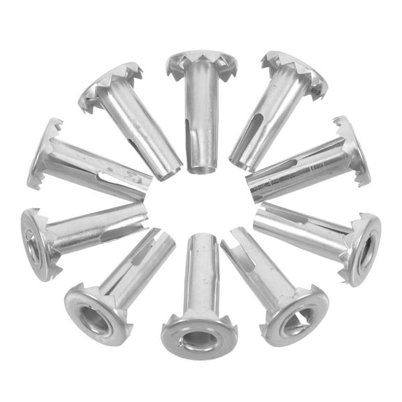 MLINS 10 Pcs Metal Caster Stem Sleeve Chair Leg Mounts