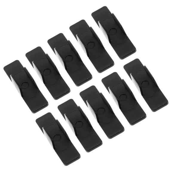MLINS  10 Pcs Plastic Pen Clamp Black Pens Clipboards Fixing Clamps Office