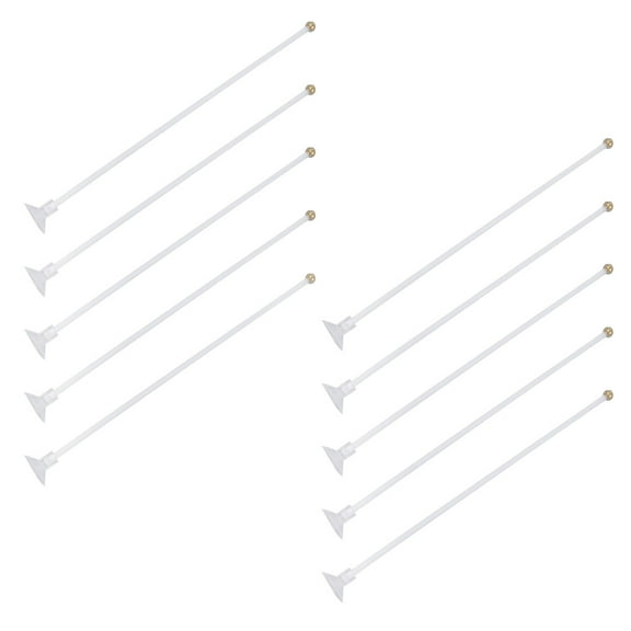 MLINS 10 Pcs Portable Flag Pole Car Window Flagpole for Outdoor Travel Banner