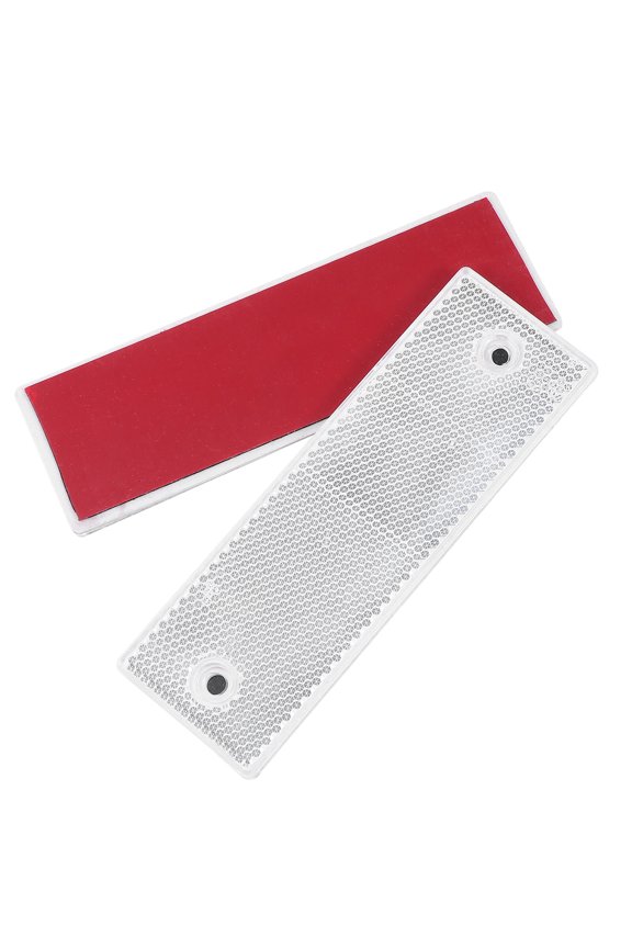 MLINS 10-Pack White Reflective Safety Reflectors for Pickup Trucks 15x4.8CM High Visibility Warning