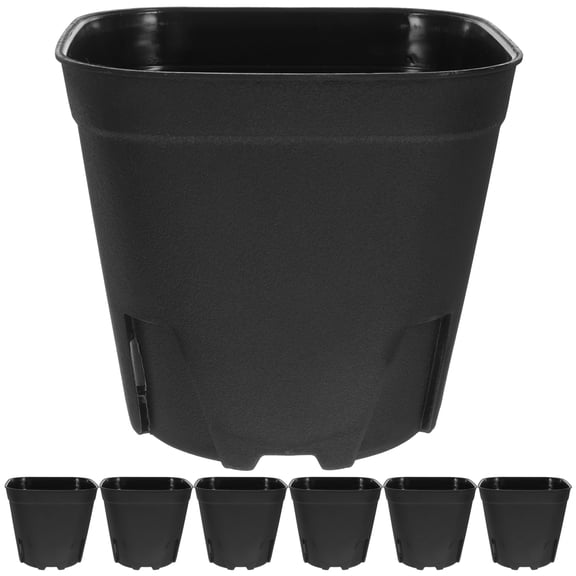 FOMIYES Nursery Pots Black Plastic 10Pcs Root Control Feature