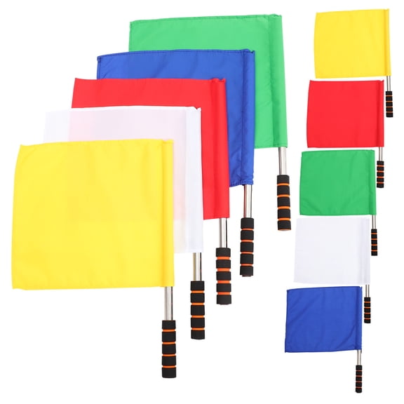 PTOOTP Soccer Referee Kit Stainless Steel Blue 10Pcs 19.7X14.6X0.7In