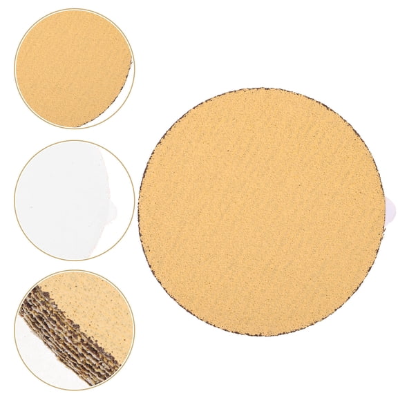 MLINS  10 Pcs Strong Adhesive Sanding Pad Round Yellow Sandpaper