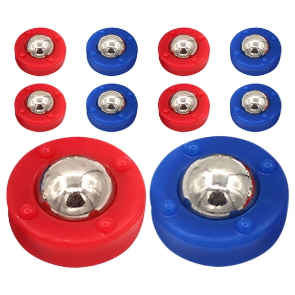 MLINS 10 Pcs Tabletop Sliding Pucks Equipment Rollers Desktop Shuffleboard Set Child