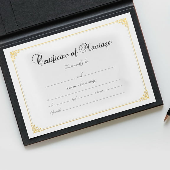 MLINS 10 Pcs Thick Printable Certificate Paper 29.70X21.00X0.05CM Golden