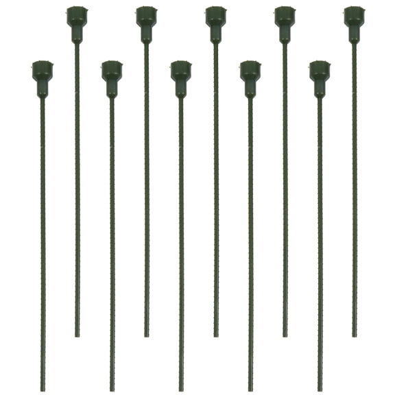 Adjustable PVC Floral Stems for Arrangement Green Color Enhances Decorative Impact 10 Pieces