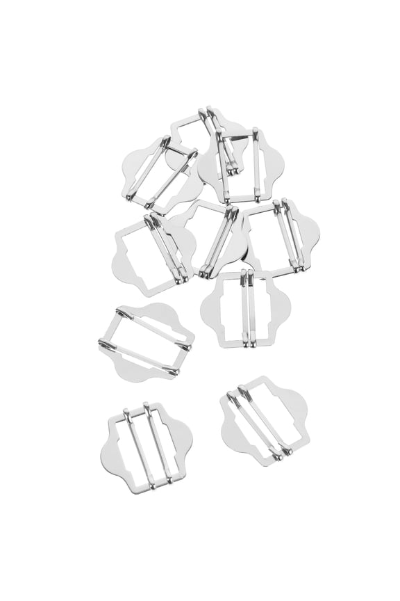 10Pcs Adjustable Plated Silver Brass Buttons for Suit Vest Waist Belt Clothes Closure Accessories