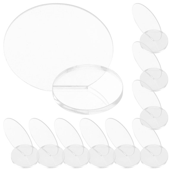 MLINS 10 Set Reserve Signs for Tables Bar Table Signs Banquet 6X4X4CM Transparent