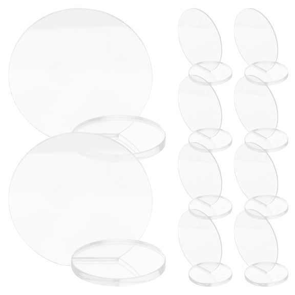 MERRYHAPY Wedding Party Table Numbers Acrylic Transparent 10 Set 2.4x1.6x1.6in