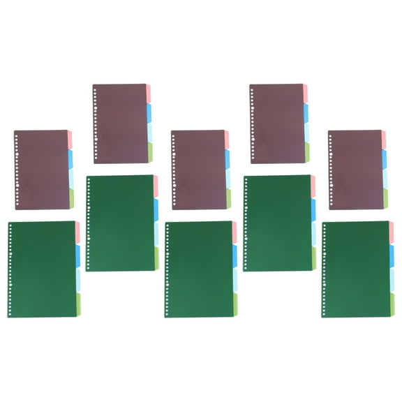 MLINS  10 Sets Filing Cabinet Folders Page Dividers Index Separator