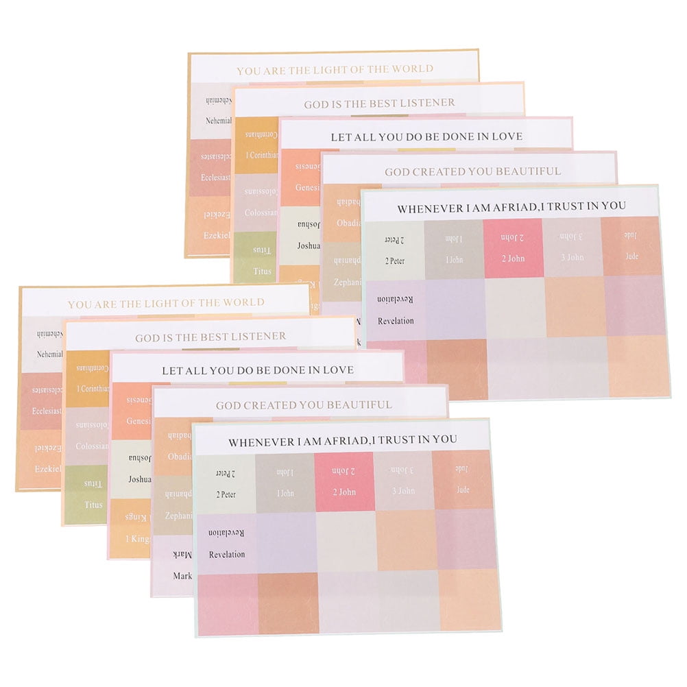 Bible Study Tabs with Adhesive Index for Easy Reference and