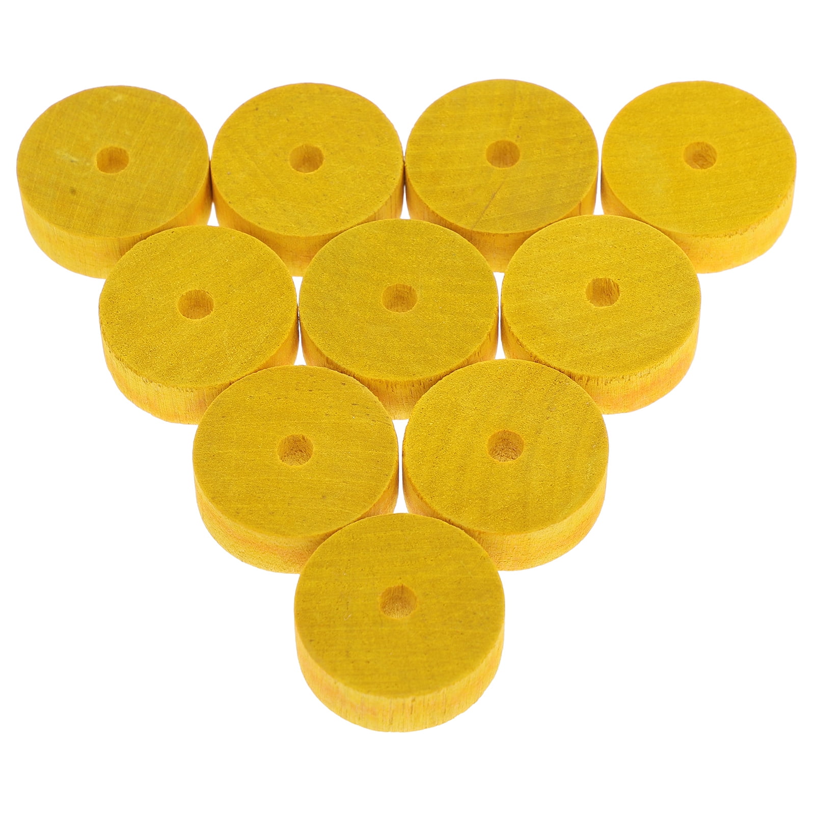 MLINS 10 pcs Craft Wood Wagon Wheels DIY Car Model and Wooden Rolling Wheel Toys Toy Car Wheels and Wooden Spindles for Crafts Unfinished Wooden Wheel