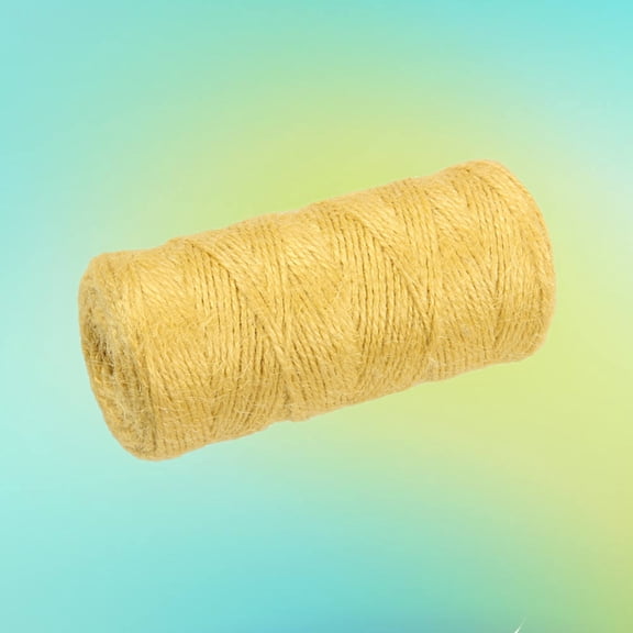 MLINS 100 M Macrame Jute Rope Yellow Column DIY Crafts
