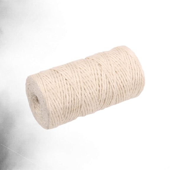 MLINS 100 Meter Jute Twine Rope, Thick and Thin Beige Natural Fiber Cord for Crafts, Decor, Gardening, and Projects