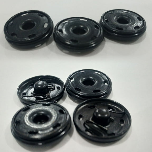 MLINS 100 Pairs Craft Sewing Cloth Accessory Large Button Snaps for Black