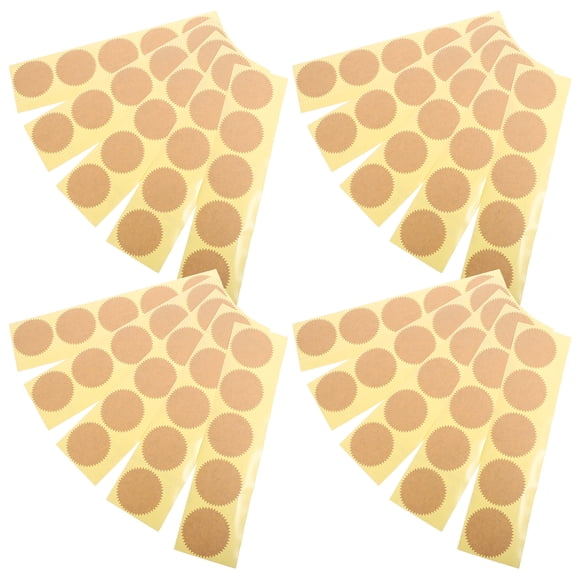 MLINS 100 Pcs Certificate Stencil Sticker 4.50X4.50X0.10CM