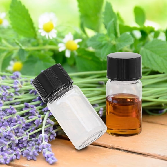 YUYUETIME 100Pcs Transparent Glass Bottles for Storage Small Reagent Sample Bottles