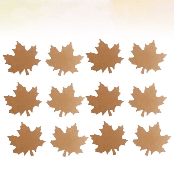 MLINS  100 Pcs Leaves Tag Paper Thanksgiving Favor Tags Tabs Gift The