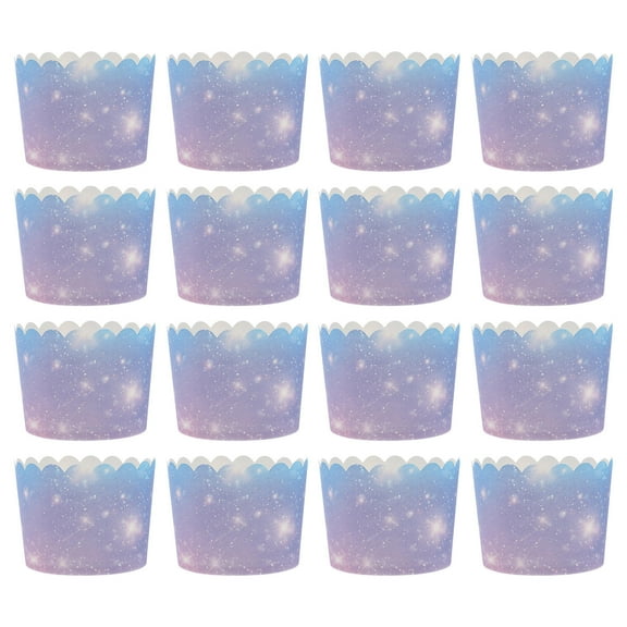 MLINS  100 Pcs Mini Baking Cups Gradient Color Cake Paper Muffin Baby