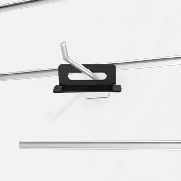 MLINS 100 Pcs Peg Board Hooks for Hanging Tools Sticky Tabs Black