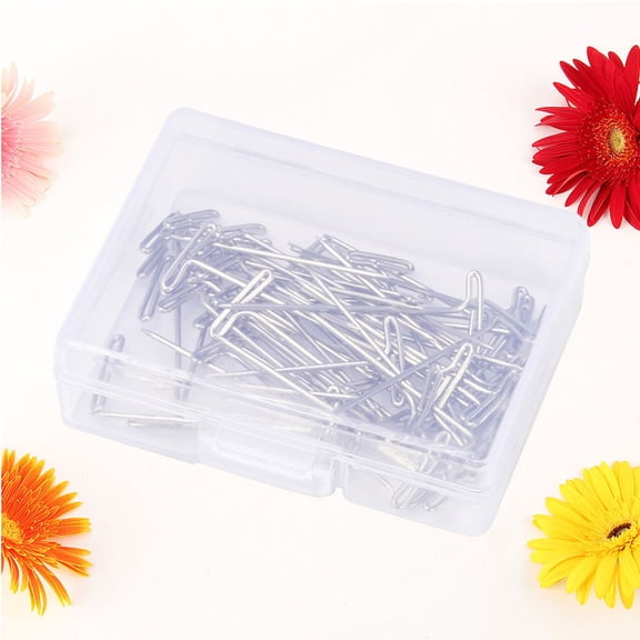MLINS 100 Pcs Pin Stainless Steel Needle Wig Making Tools