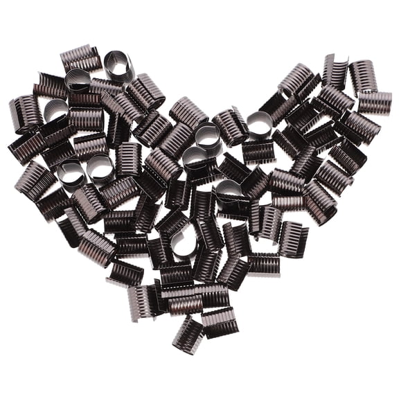 MLINS 100 Pcs Pliers Fastener Rope Clip Buckle Bag Wallet 1.50X1.20X1.20CM Black