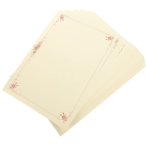 MLINS 100 Pcs Succulent Decor Certificate Paper for Office Student 25.3x17.5x0.1cm