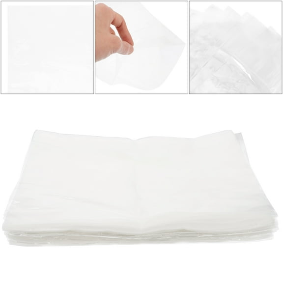 MLINS 100 Pcs Wraps Shrink Film Bag 25.00X18.00X0.10CM Transparent