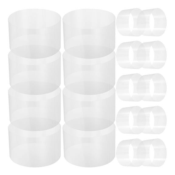 FELTECHELECTR Rectangular Cake Collars Self Adhesive Design 100Pcs