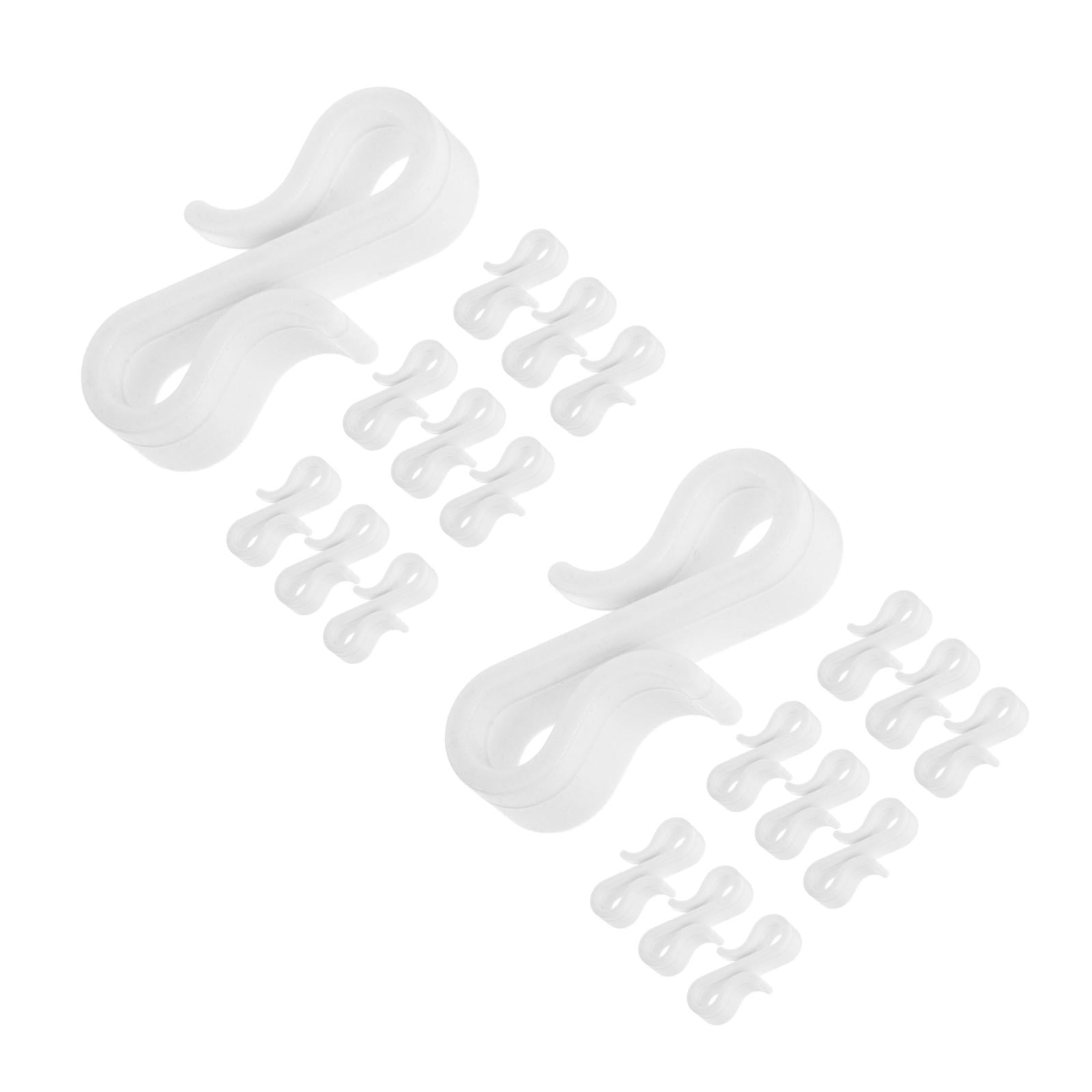MLINS 100 pcs Gutter Clips Weatherproof S Clip Hooks for Outdoor ...