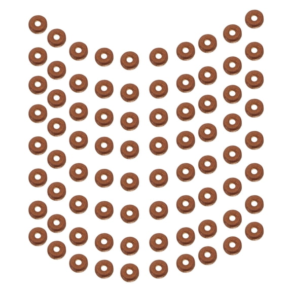 MLINS 1000 Pcs Small Wood Beads for Bracelet Making Girls Pastel Coffee