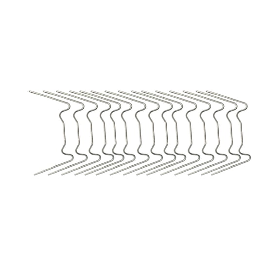 YUYUETIME Mlins 100PCS W-Shape Galvanized Non-Rust Ground Stakes for Outdoor Fixing