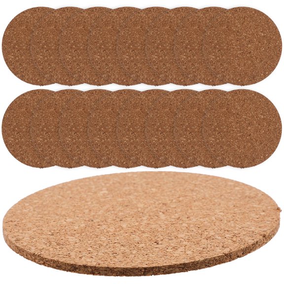 Milisten 100 Pack Cork Rounds 3.5 x 3.5 x 0.1 Inches for Crafts, Projects, Home Decoration and Multipurpose Use