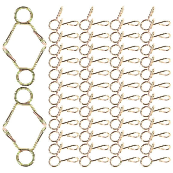 MLINS 100pcs Hose Clamp Line Hose Clamp Hose Fastener 5mm Spring Hose Clamp