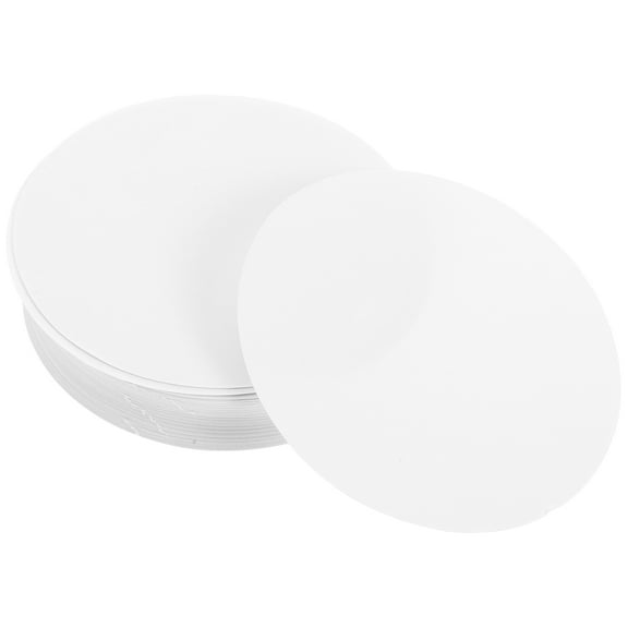 MLINS 100pcs Making Sheets Round Graffiti Papers Diy Blank Papers Blank Button Paper Hand Painting Blank Papers Diy Blank Round Badge Papers For Hand Paintin