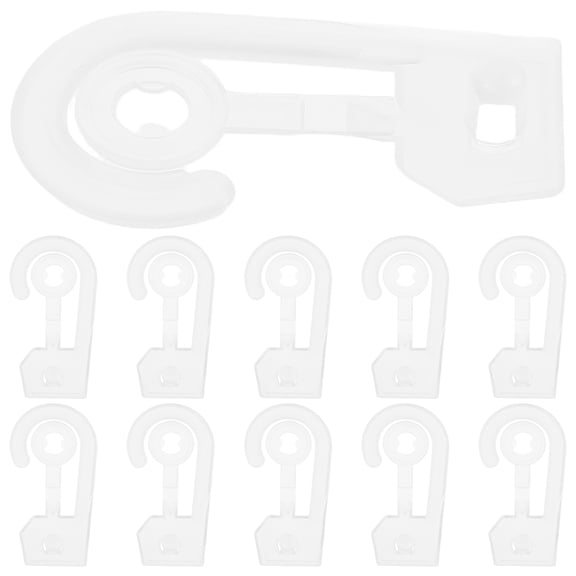 MLINS 100pcs Plastic Display Hooks for Socks, Hats, Gloves, Underwear - Small Accessories Retail Hangers for Merchandising