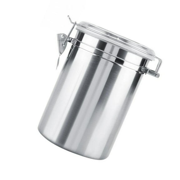 MLINS 1062 ML Food Storage Containers Stainless Steel Airtight Tank Coffee Beans