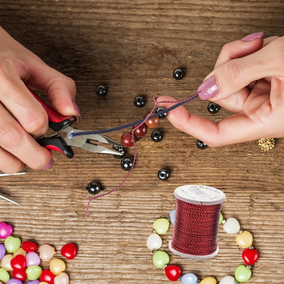 MLINS 10Pcs Bracelets String Plastic Resin Diy Bracelet Making 10M Length 0.5mm Diameter