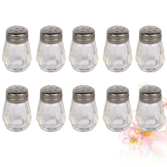 MLINS 10Pcs Glass Kitchen Seasoning Bottles for Sauce Container Transparent Spice Jar Keeps Clean and