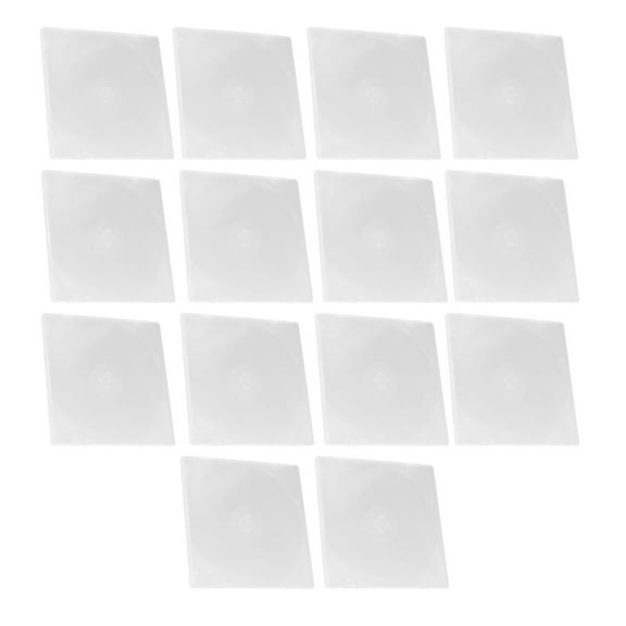 MLINS 10Pcs Portable CD Boxes Single DVD Holders Plastic CD Cases DVD Storage Accessory